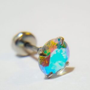 Piercing abridor tornasolado