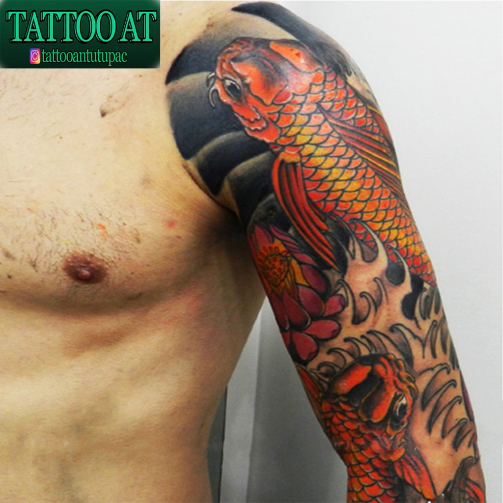 tatuaje manga koi neojapones
