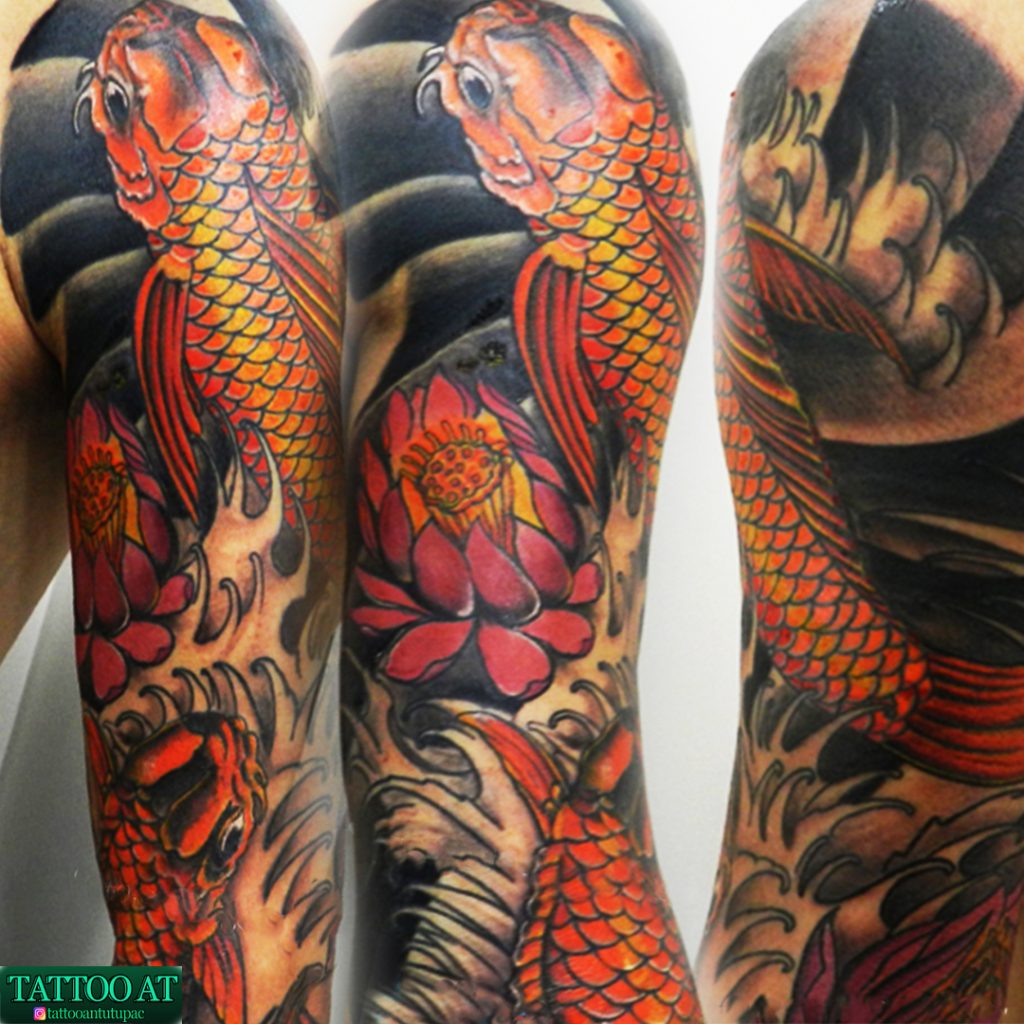 tatuaje manga completa estilo oriental