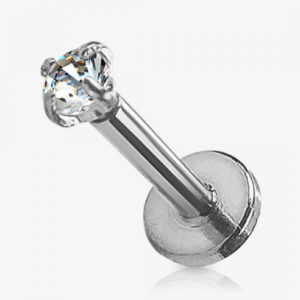 piercing strass labret rosca interna