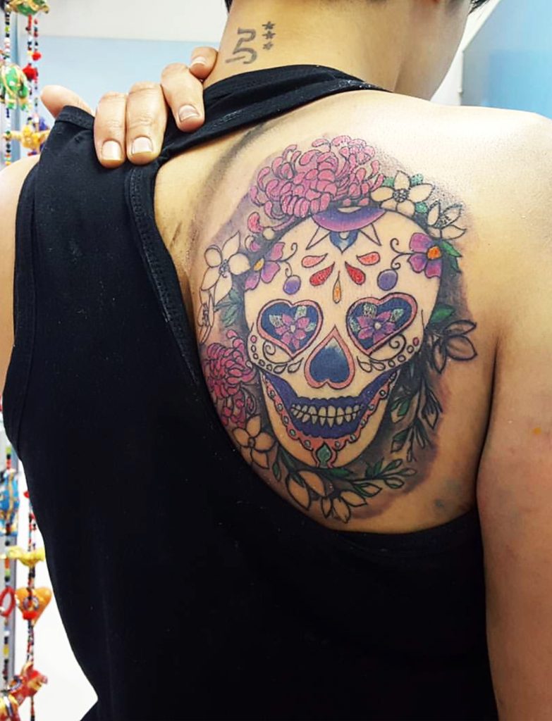 tatuaje de calavera catrina