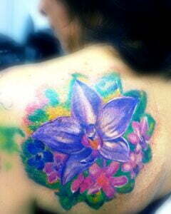 tatuajes de orquídeas