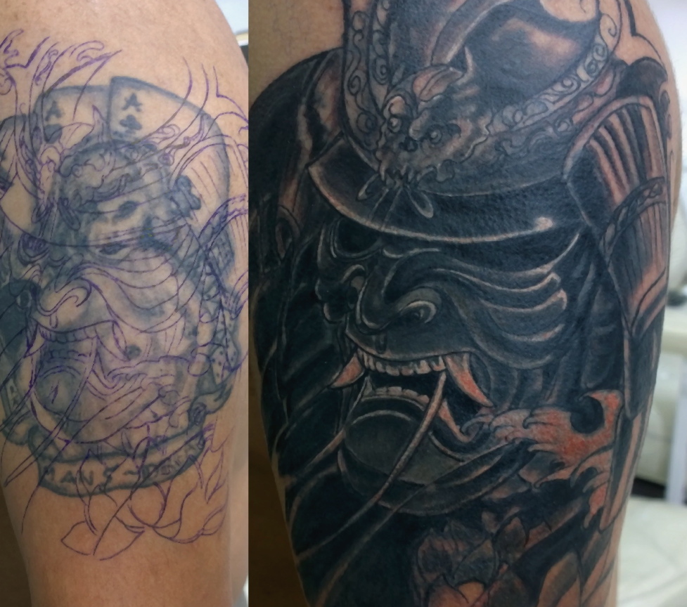 tatuajes antiguos tapados