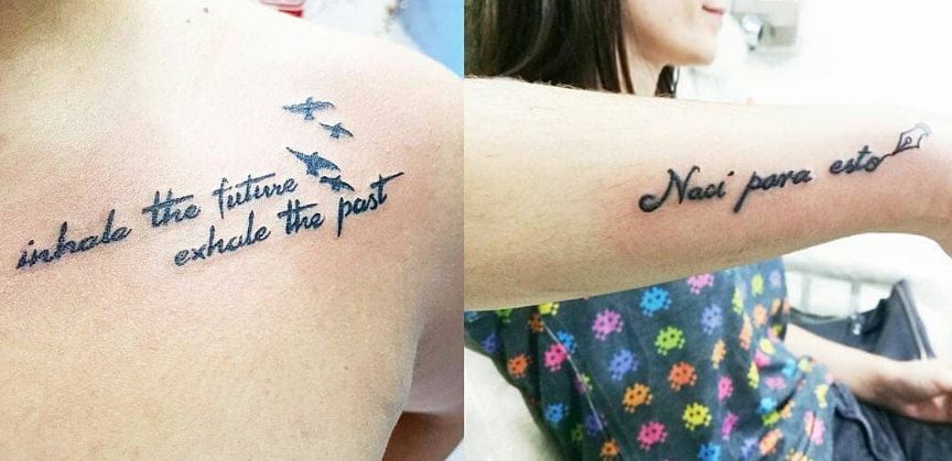tatuaje de frase